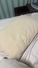 无印良品软糯透气可水洗纯棉枕套一对装48*74cm两只枕头套-米色 实拍图