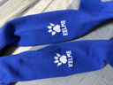 卡尔美（KELME）儿童长筒足球袜加厚毛巾底防滑比赛训练运动高筒袜子青训 彩蓝 实拍图