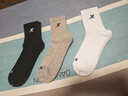 特步袜子男防滑减震跑步袜吸汗透气中筒款专业运动男袜抗菌防臭耐磨 黑白灰【升级款防滑跑步袜】3双 均码 实拍图
