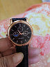 【网红爆款】商务腕表石英运动表休闲皮带男女手表 黑色 实拍图