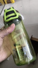 茶花便携运动水壶情侣系列户外旅行防漏学生随手塑料水杯子 绿色1个 480ml 实拍图
