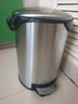 欧润哲垃圾桶脚踏带盖 大号12L弧盖不锈钢家用厨房卫生间客厅缓降轻音 实拍图