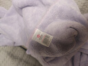 洁丽雅（Grace）加厚平纹浴袍 吸水可穿可裹浴巾 家用情侣保暖浴裙柔软浴衣 紫色 实拍图
