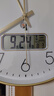 Timess 挂钟电波钟客厅万年历2025新款钟表日历时钟自动对时挂墙表30cm 实拍图