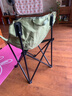 户外休闲椅露营椅月亮椅便携式小马扎凳子美术生沙滩躺椅 冬竹青-月亮椅 实拍图