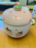 陶煲王陶瓷双盖隔水炖盅煨汤小瓦罐汤盅1-2人宝宝辅食一人蒸蛋盅迷你煲 【不可明火加热】莓有烦恼 500ml 实拍图