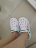 反季清仓洞洞鞋男款防滑踩屎感软底包头拖鞋户外运动开车沙滩凉鞋 白兰 42 【建议拍大一码】 实拍图