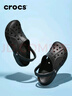 卡骆驰（CROCS）洞洞鞋贝雅男鞋女鞋轻便耐磨一脚蹬拖鞋休闲鞋|10126 【预售】黑色-001 41 /42(260mm) 实拍图