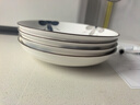 贺川屋陶瓷盘子家用釉下彩日式盘子8英寸汤盘菜盘 4只装 古色古香 实拍图