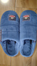 大嘴猴（paul frank）棉拖鞋男士秋冬季室内家居拖鞋毛绒保暖厚底棉鞋男款深蓝290PF607 实拍图