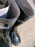 回力雨鞋男士款时尚雨靴户外防水不易滑耐磨HL8075中筒黑色40码 实拍图