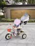 活石儿童三轮车脚踏车宝宝手推车婴儿遛娃神器滑行免充气1-6岁自行车 1车4用钛空轮 +赠收纳包 +海绵推手 61六一儿童节礼物旋转座椅+可推 实拍图