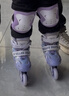 361°儿童轮滑鞋初学者男童女童溜冰鞋闪光轮旱冰鞋尺码可调节紫色S码 实拍图