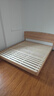 全友家居 实木床北欧原木风双人大床1.8x2米家用主卧室简约悬浮床家具 实拍图