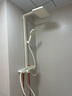 惠达（HUIDA）淋浴花洒全套家用卫生间增压手持顶喷下出水数显套装D212奶白 实拍图