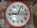 康巴丝（Compas） 挂钟走时客厅办公室钟表挂墙2024新款简约创意时钟时尚石英钟 3018红色23CM 实拍图