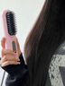 迪士尼（Disney）草莓熊无线直发梳负离子不伤发便携直卷发棒两用直板夹电梳子高颅顶神器 【流光粉】直/卷发负离子不伤发送女友老婆 实拍图
