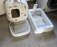 小佩智能全自动双翼猫砂盆可视开放式双仓猫厕所铲屎缅因猫 实拍图