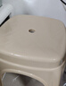 OEING塑料凳子【承重400斤】家用加厚简约高凳餐桌板凳方凳商用凳子 灰色46厘米高 加厚款一张 实拍图