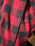 优衣库童装男童女童法兰绒格子衬衫长袖衬衣红色薄外套上衣482995 16 红色 160 实拍图