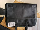得力(deli)加宽立体办公手提袋/会议包/事务包/文件包/商务拉链袋电脑公文包男 黑色  实拍图
