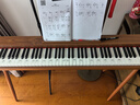 海蒂诗电钢琴便携式88键重锤初学者儿童电子钢琴成人专业电钢考级幼儿 B-101棕色-力度单踏-钛金腿 实拍图