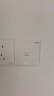 罗格朗（LEGRAND）开关插座面板 仕典系列玉兰白色墙壁插座 86型六类网线插座 实拍图