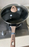 九阳（Joyoung）黑金麦饭石色不粘炒菜锅家用不粘炒锅燃气电磁炉通用 30cm 实拍图