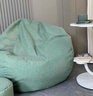 米客米家懒人沙发豆袋家用卧室可躺可睡创意小坐墩单人阳台休闲椅子榻榻米 果绿色  舒适款（90*110)送脚蹬 实拍图