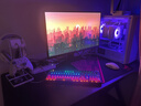 奥伦福特  电脑桌台式家用电竞游戏桌办公书桌简约书房写字桌子 碳纤维纹路单桌-120*60 升级款电竞桌 实拍图