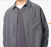 优衣库男女装法兰绒衬衫长袖衬衣纯棉薄外套25新款478118 480773 480773/05天灰色 XL 实拍图