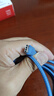 贝尔金（BELKIN）双Type-C数据线 60W快充 CtoC电源线 iPhone手机苹果电脑MacBook快充线 2米编织款 蓝色 CAB024 实拍图