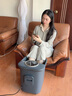 美的（Midea）泡脚桶足浴盆电解水杀菌加热自动按摩洗脚盆中秋礼物生日送男女友长辈 ZL312海岩灰 实拍图