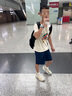 特步（XTEP）童装男童裤子短裤夏季新款小童薄款速干中裤运动裤夏装 深奥蓝【小logo】 160 cm 实拍图