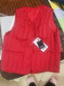鸭鸭（YAYA） 奶奶羽绒马甲女老年人内搭坎肩中老年妈妈装外穿秋冬背心外套K 大红 2XL 实拍图