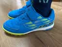 卡尔美（KELME）儿童足球鞋TF碎钉魔术贴免系带防滑耐磨球鞋 天蓝  32  实拍图