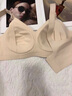 婧麒（JOYNCLEON）哺乳文胸孕妇内衣怀孕期哺乳薄款喂奶文胸产后前开扣无钢圈托聚拢 肤色3128【薄款透气聚拢】 85B 实拍图