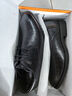 卡帝乐鳄鱼（CARTELO）男士皮鞋透气牛皮正装鞋百搭低帮系带内增高皮鞋男Z9274 黑色 42 实拍图