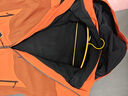 京东京造【黑武士战甲三合一冲锋衣】男女抓绒内胆外套新衣服 熔岩橙 2XL 实拍图
