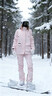 DOOK SNOW 新款滑雪服女套装韩版单板双板防风防水保暖夹棉滑雪装备 808粉色+605粉色（牧途雪） M （100-110斤） 实拍图