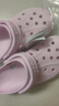 卡骆驰（CROCS）洞洞鞋贝雅卡骆班轻便耐磨一脚蹬休闲鞋|205089 芭蕾粉/糖果粉-6TG 36 /37(220mm) 实拍图