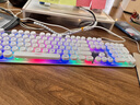 惠普（HP）K10F机械手感键盘 有线键盘电竞游戏专用台式电脑办公键盘  26键无冲 高颜值白色键帽混光 实拍图