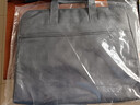得力（deli）加厚立体办公手提袋/会议包/事务包/商务拉链袋电脑公文包便携手提袋 男士生日礼物 浅灰 实拍图