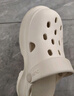 朴西夏季沙滩厚底增高小个子女生休闲洞洞鞋 珍珠白 38-39  实拍图