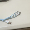 【京东快递】充电线三合一数据线一拖三快充多头编制车载适用苹果Type-c安卓华为荣耀vivo小米oppo 【编织款蓝色】三合一1.2米 1.2m【66W透明超级快充不伤机】 实拍图