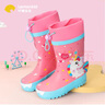 lemonkid儿童雨鞋男女童防滑水鞋小孩学生高筒雨靴 贝莉魔法独角兽 30码 实拍图