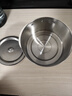美的（Midea）电煮锅 电炒锅 便携式折叠锅 分体式小电锅 316L不锈钢 0涂层旅行出差烧水电水壶多功能锅XZC16X01 实拍图