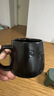 泰禧阁美式黑色马克杯陶瓷家用杯子带盖盖勺ins风小众撞色咖啡杯高颜值 黑银-天籁杯（单杯） 实拍图