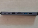 毕亚兹 Type-C扩展坞读卡器网口网线转接头 USB3.0分线器有线网卡RJ45转换器 hdmi4K高清pd充电拓展坞 实拍图