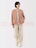 MUJI 女式 抓绒 开衫 外套 外衣 长袖 25年冬季 女装 BB2T4C5A 烟熏粉色 M （160/84A） 实拍图
